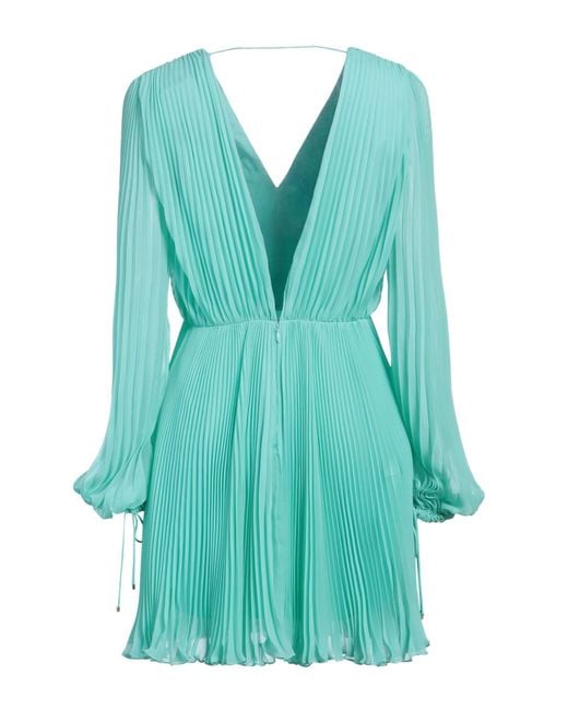 Max Mara Blue Mini Dress Polyester