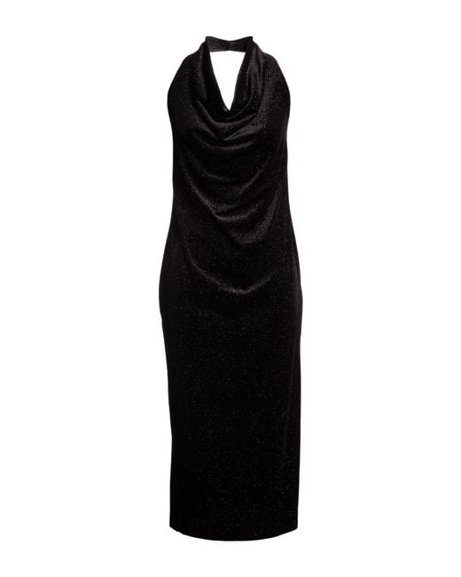 Dixie Black Midi Dress Polyester, Elastane
