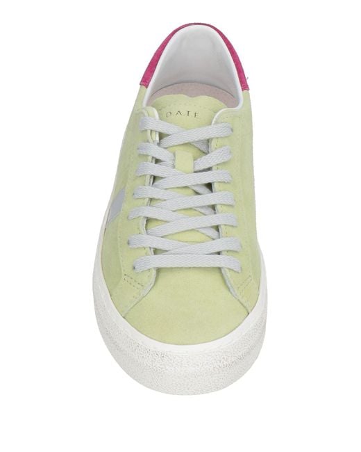 Date Green Sneakers Leather