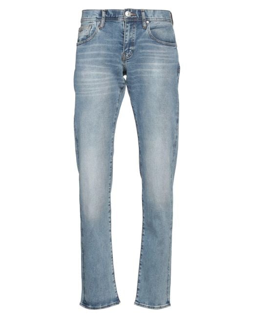 ARMANI EXCHANGE Blue Jeans Cotton, Polyester, Elastane for men