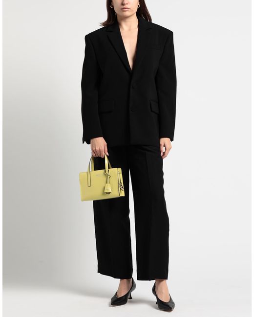 DSquared² Black Blazer Polyester, Polyurethane, Calfskin