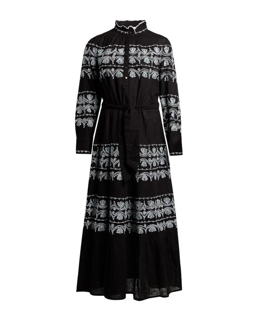 Antik Batik Black Maxi Dress Cotton