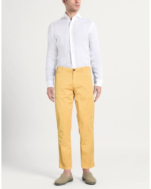 40weft Yellow Pants for men