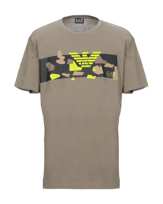 EA7 Green Printed T-shirt for men