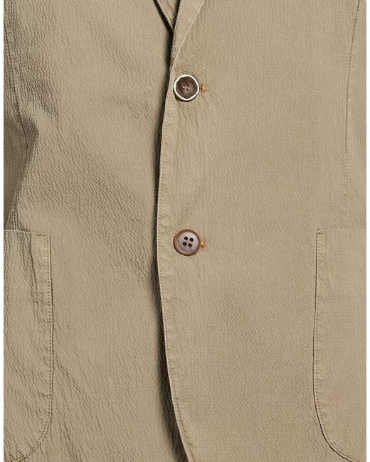 Bob Natural Taupe Blazer Cotton, Elastane for men