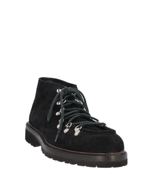 Andrea Ventura Firenze Black Ankle Boots for men