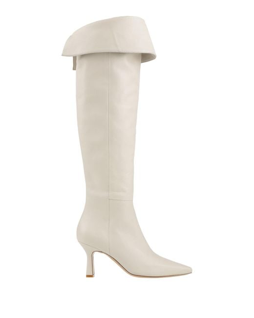 Pinto Paris White Boot Leather