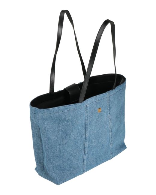 Tom Ford Blue Handbag Cotton, Calfskin