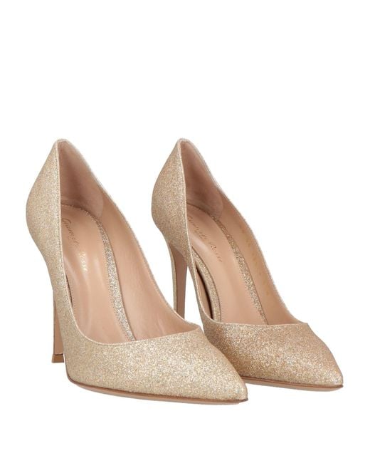 Gianvito Rossi White Pumps Textile Fibers