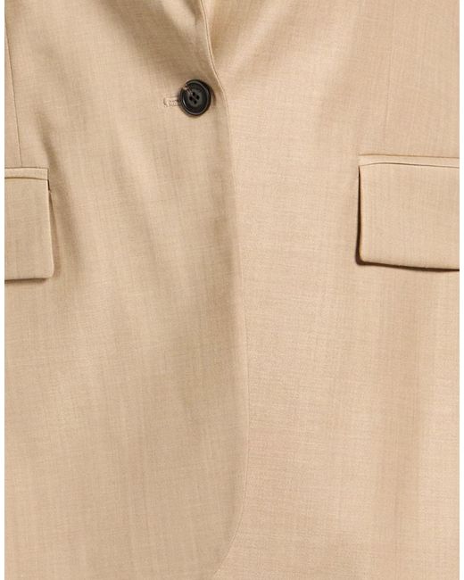 Eleventy Natural Sand Blazer Wool, Viscose, Elastane
