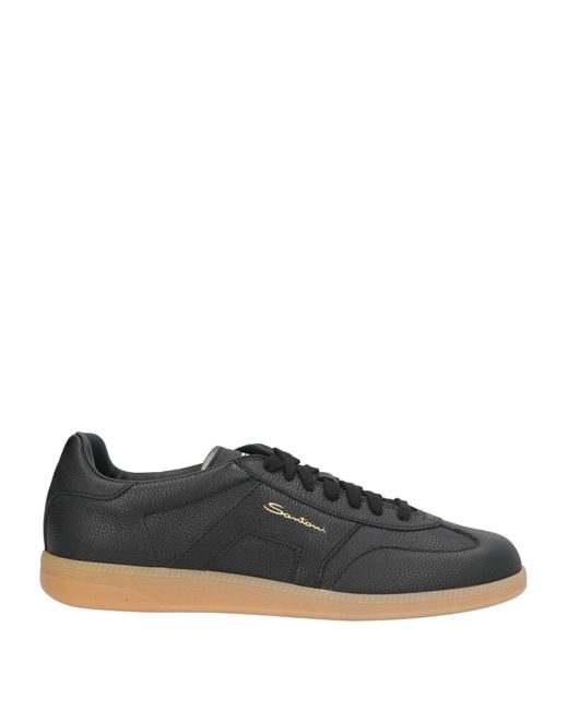 Santoni Men's Black Sneakers