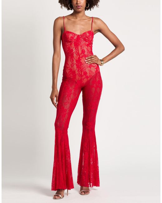 Norma Kamali Red Jumpsuit