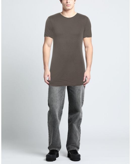 Rick Owens Gray T-shirt for men