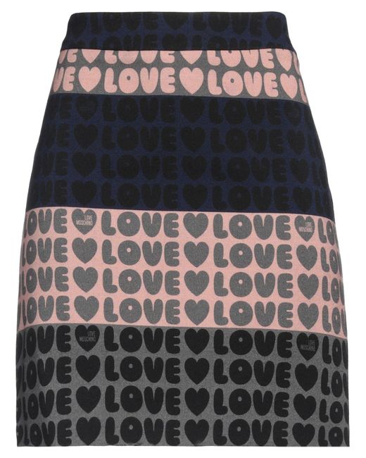 Love Moschino Gray Mini Skirt