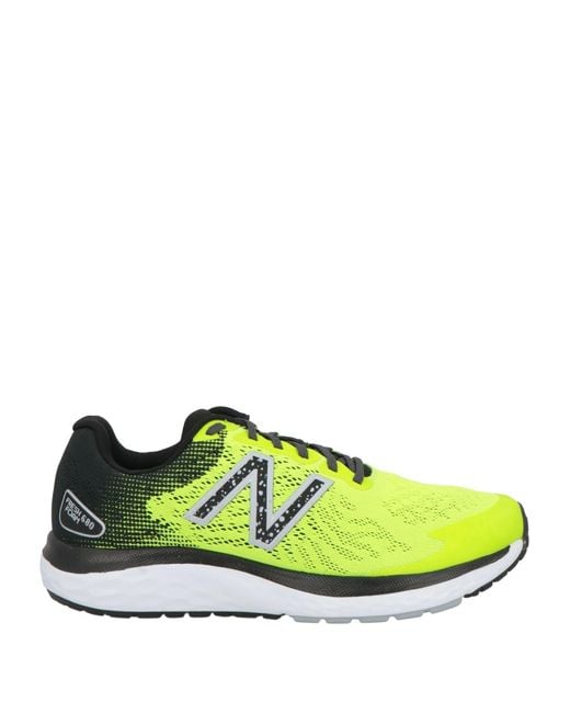 New Balance Green Sneakers Textile Fibers for men