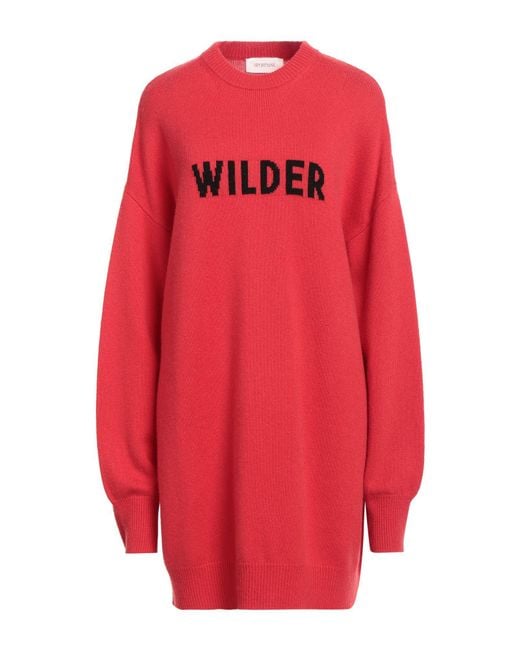 Sportmax Red Mini Dress Wool, Cashmere