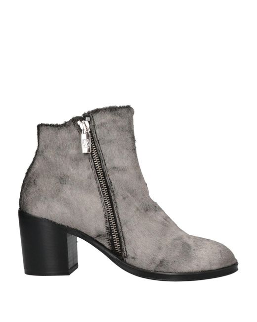 Jo Ghost Gray Ankle Boots