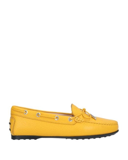 Tod's Yellow Loafers