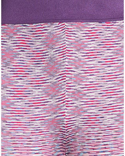 Etro Purple Pants Silk, Polyamide, Elastane