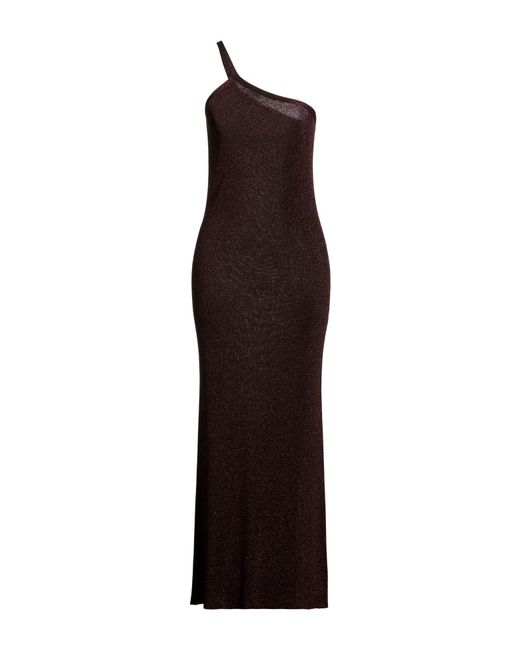 Kontatto Purple Maxi Dress Viscose, Polyester, Metallic Polyester