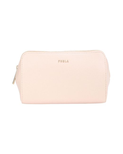 Furla Natural Electra M Cosmetic Case -- Pouch Soft Leather