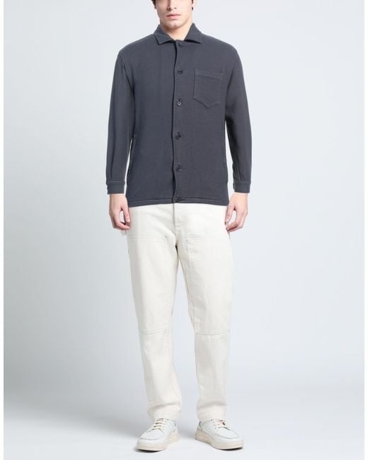 Aspesi Blue Shirt Cotton for men