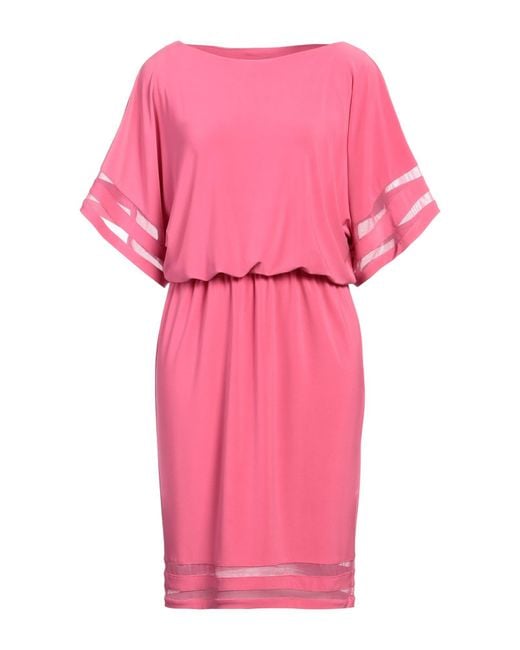 Joseph Ribkoff Pink Midi Dress Polyester, Elastane