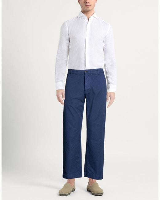 Roy Rogers Blue Midnight Pants Cotton for men