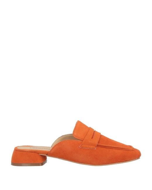 Bervicato Orange Mules & Clogs
