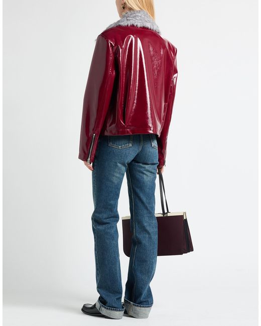 MSGM Red Jacket Polyester, Modacrylic