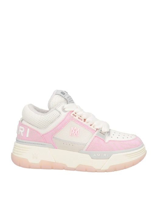 Amiri Pink Sneakers Leather, Textile Fibers