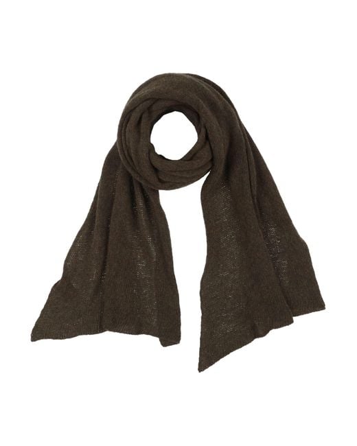 Masnada Black Military Scarf Wool