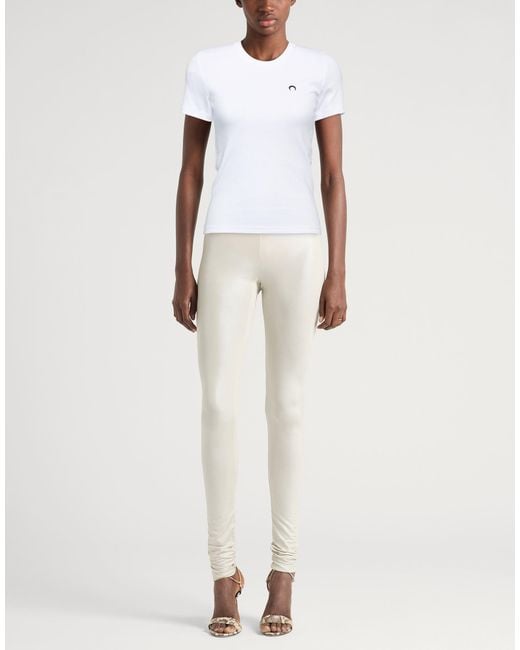 MARINE SERRE White T-Shirt