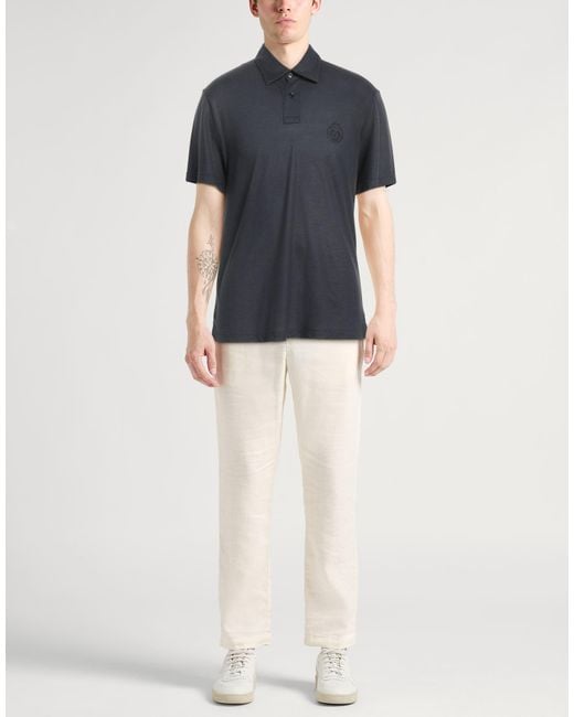 Brioni Black Polo Shirt for men