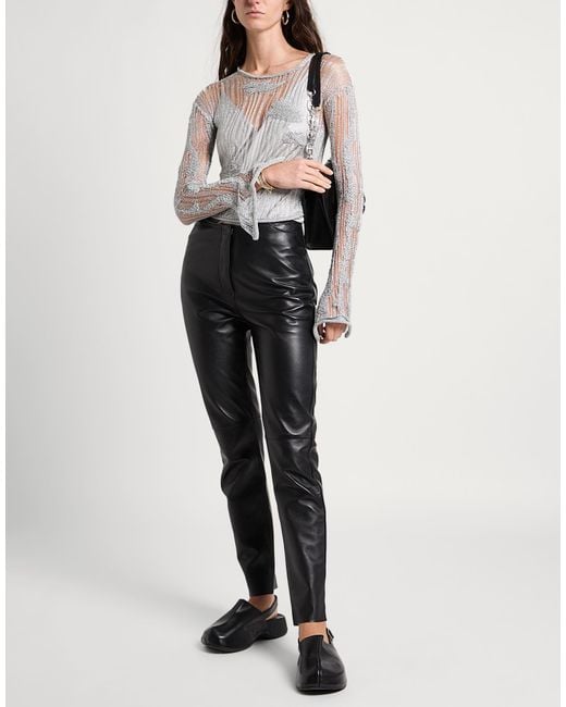 Dondup White Sweater Acetate, Viscose, Polyester