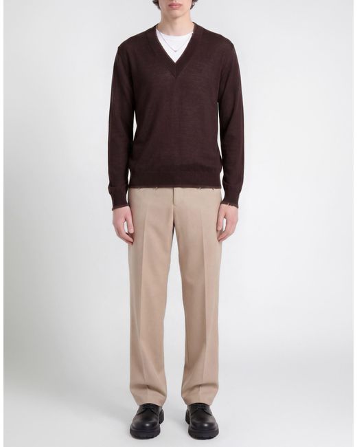 Grifoni Brown Sweater Virgin Wool for men