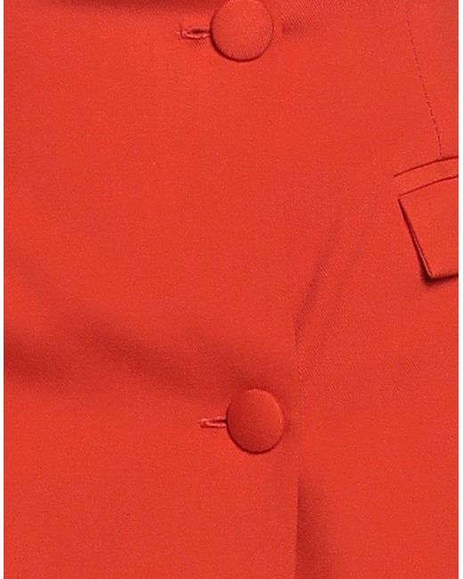 Jijil Red Mini Skirt Polyester, Viscose, Elastane