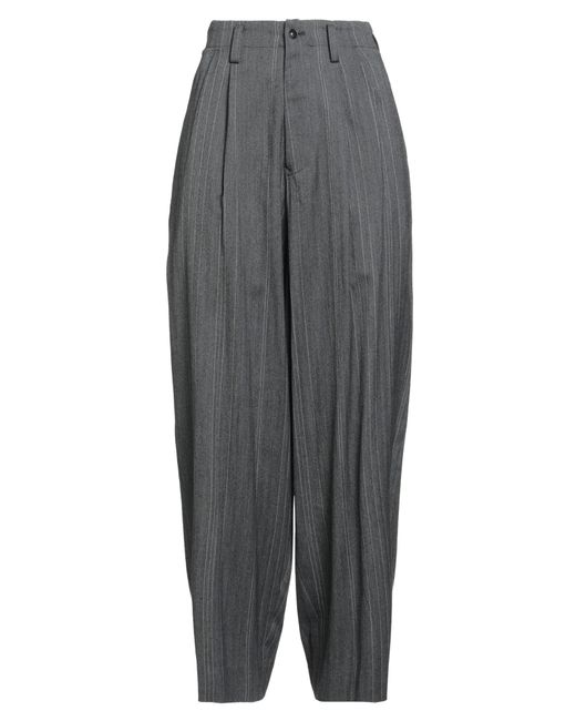 Y's Yohji Yamamoto Gray Pants Wool, Rayon