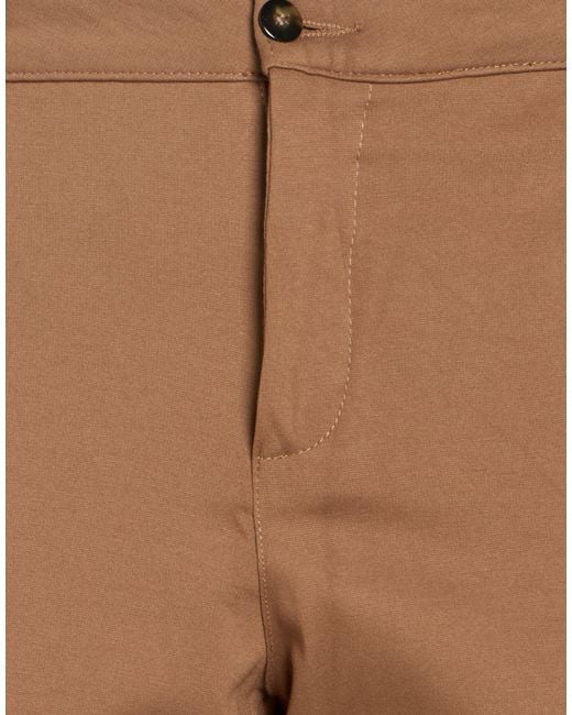 GROOWE Brown Pants Viscose, Polyamide, Elastane for men