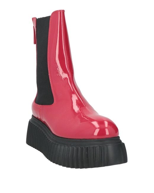 Agl Attilio Giusti Leombruni Red Ankle Boots