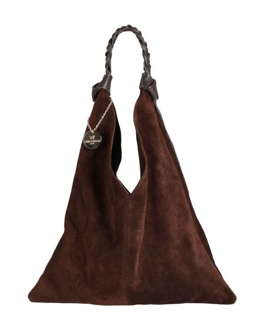 Laura Di Maggio Brown Shoulder Bag Leather