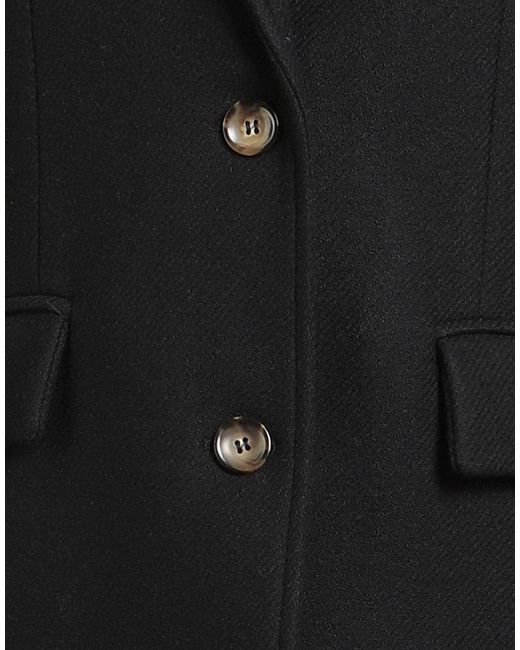 SOLOTRE Black Coat Virgin Wool, Polyamide