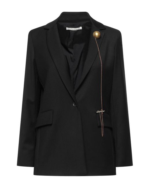 Souvenir Clubbing Synthetic Suit Jacket in Black Lyst UK