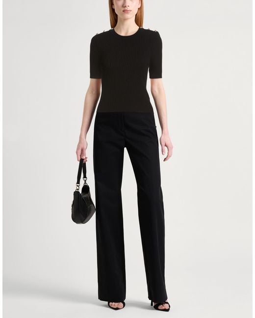 Sandro Black Top Viscose, Acrylic, Cashmere