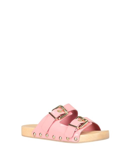 NCUB Pink Mules & Clogs Soft Leather