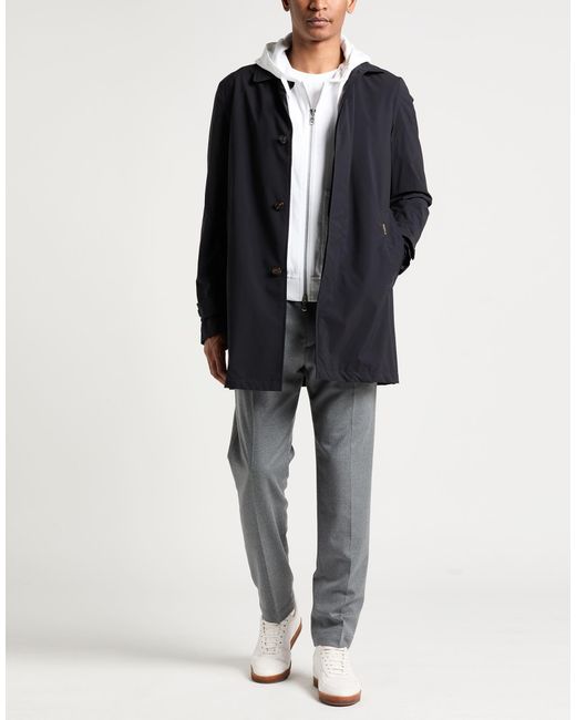 Moorer Blue Overcoat & Trench Coat for men