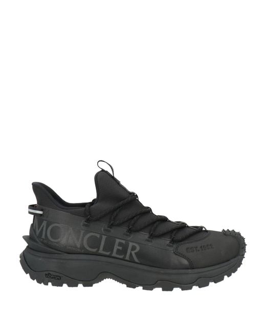 Moncler Black Sneakers Textile Fibers for men