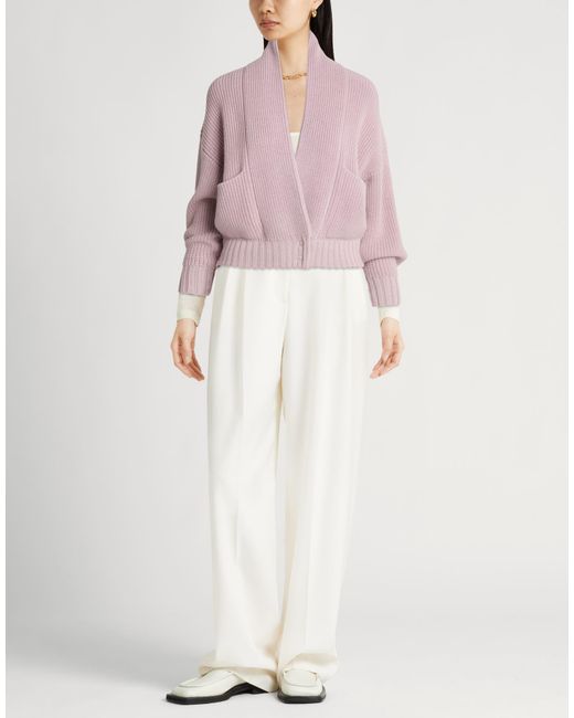 Anna Molinari Pink Cardigan Wool
