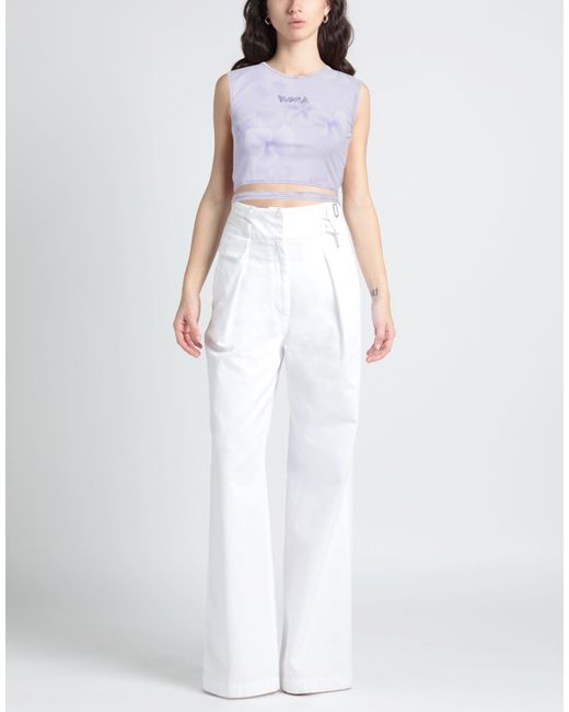 DISCLAIMER Blue Lilac Top Polyamide, Elastane