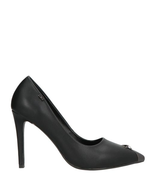 06 Milano Black Pumps Textile Fibers